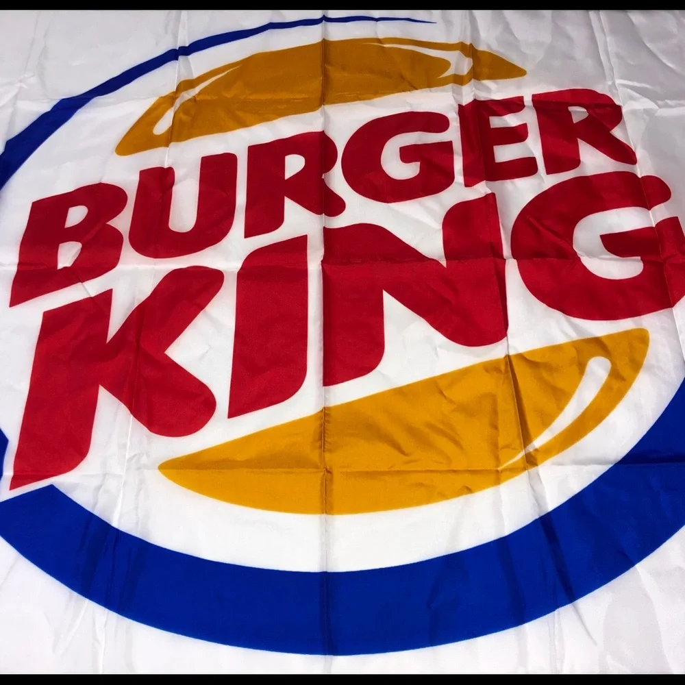 BUGER KING Flag Retro BK Flag Fast Food Flag 1990s NWT